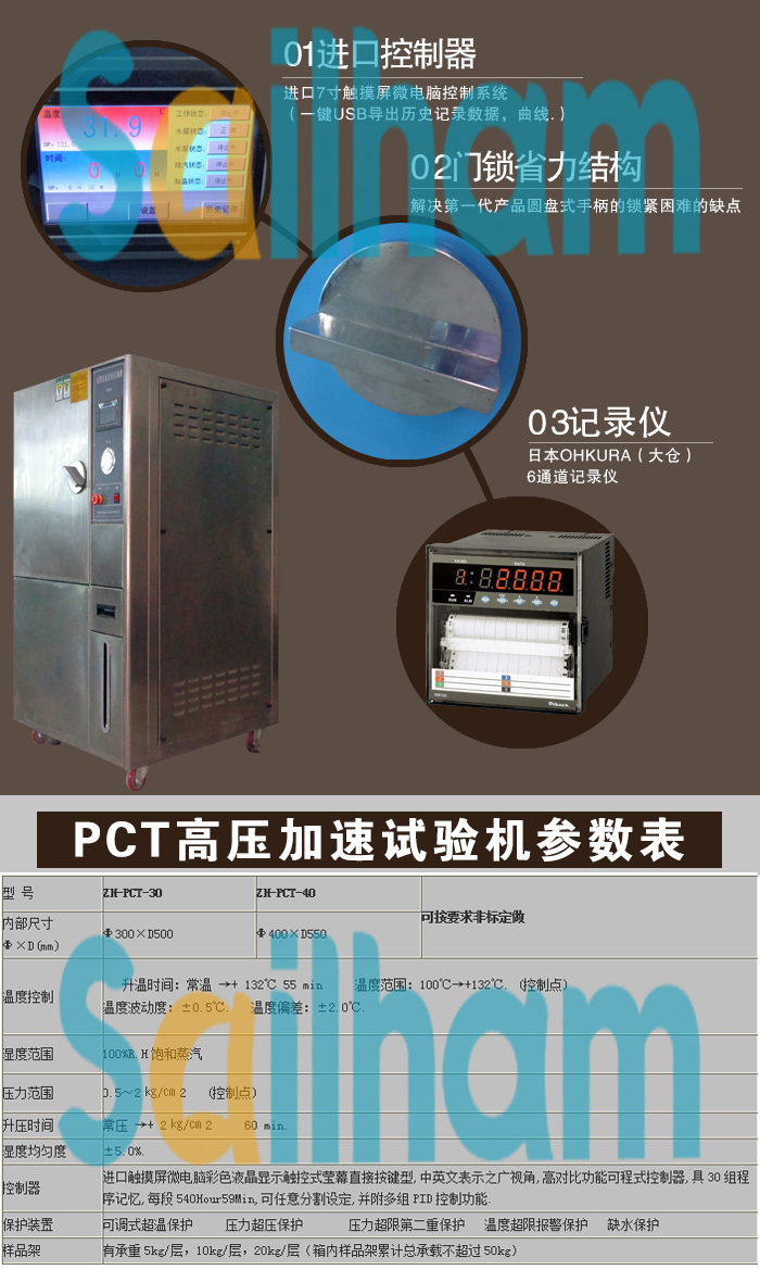 正航PCT高壓加速壽命試驗機(jī)選型表介紹